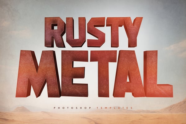 Rusty Metal Text Effects