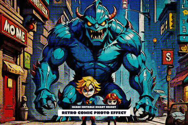 Retro Comic Photo Effect