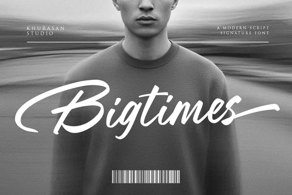 Bigtimes - A Modern Script Signature Font