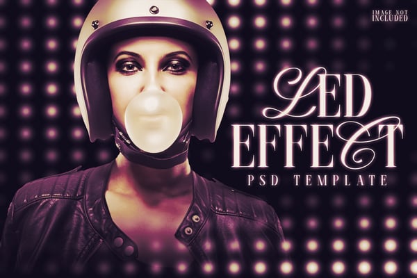 Led Effect PSD Template