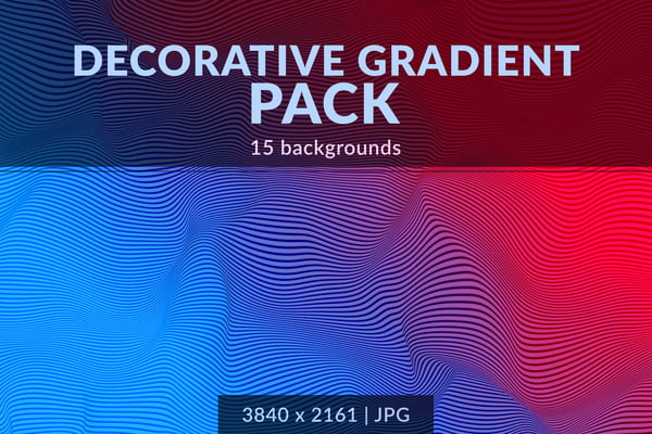 Decorative Color Gradient Backgrounds Pack