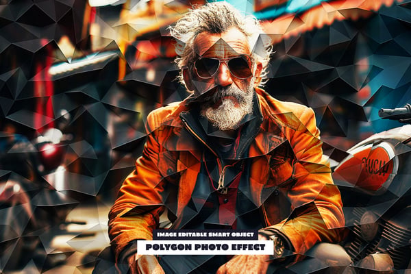 Polygon Photo Effect