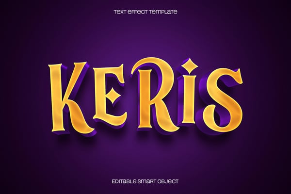 Keris Text Effect