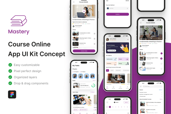 Mastery - Course Online App UI Kit