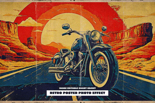 Retro Poster Photo Effect
