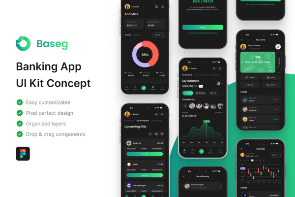 Baseg - Banking App UI Kit