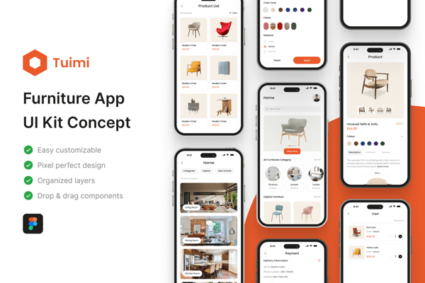 Tuimi - Furniture App UI Kit