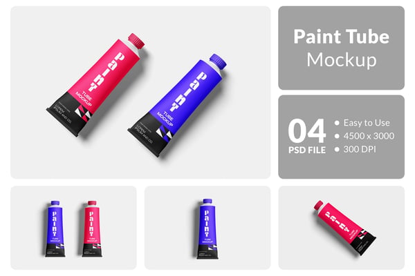 Paint Tube Mockup