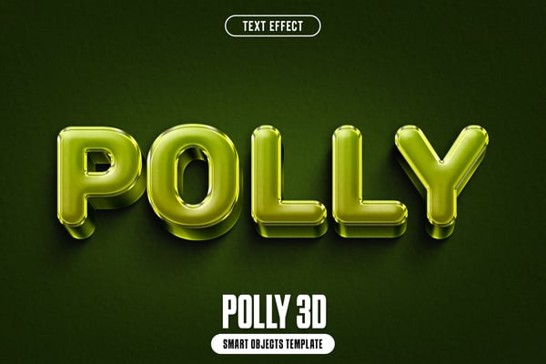 Polly 3D Text Effect