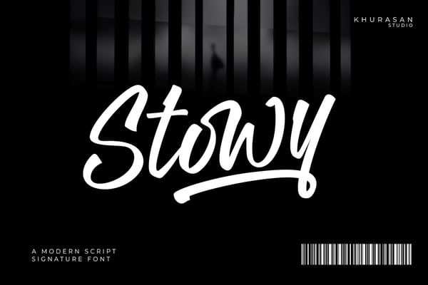 Stowy - A Modern Script Signature Font
