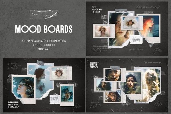 Polaroid Photo Mood Boards