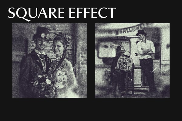 Grain Blur Square And Poster Photo Effect