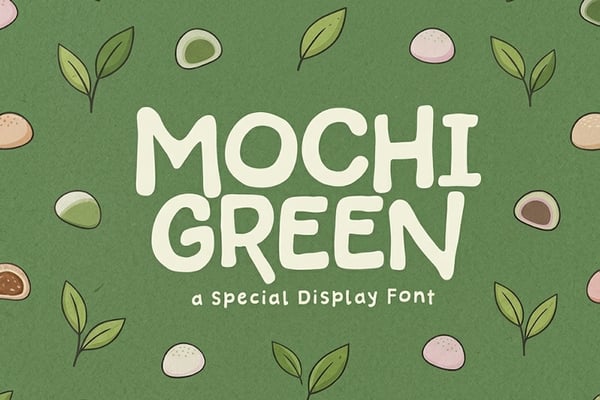Mochi Green - Cozy & Display Font