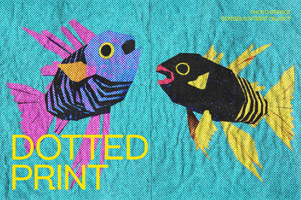 Dotted Print Photo Effect