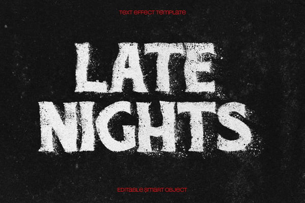 Dust Distortion Text Effect