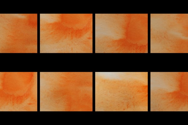 Orange Watercolor Washes Pack 3