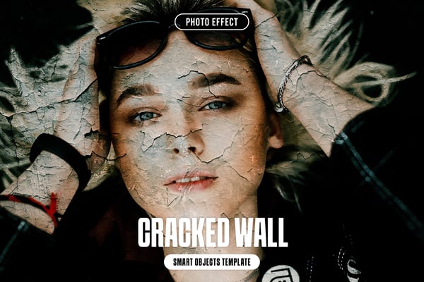 Cracked Wall Photo Effect