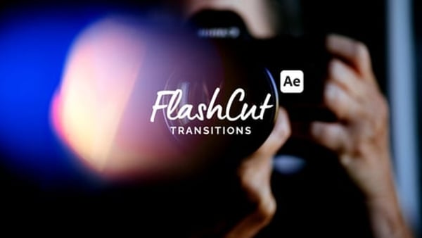 Camera Flash Transitions for After Effects & Premiere Pro – Light Burst Pack with Sound Effects