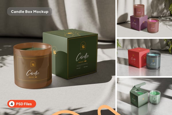 Candle Box Mockup