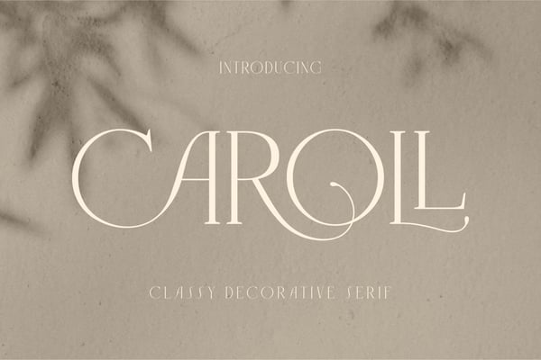 Caroll - Classy Decorative Serif