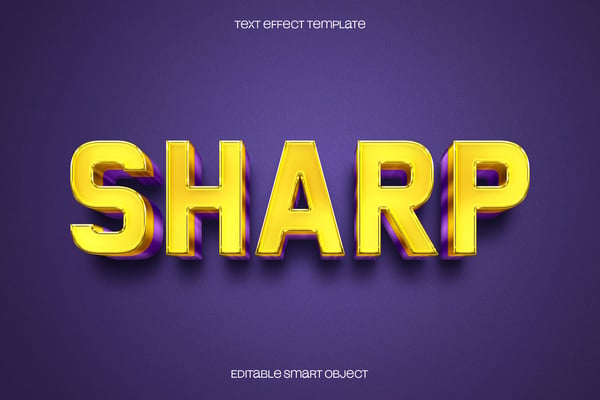 Sharp Text Effect