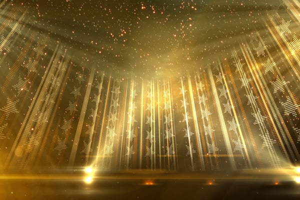 Golden Stage Stars | Video In Loop