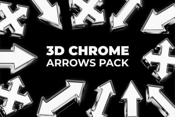 3D Chrome Arrows