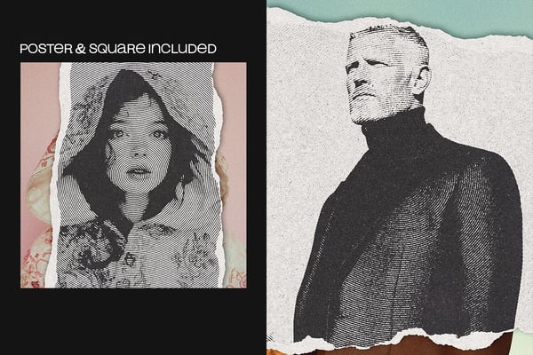 Circular Halftone Square And Poster Photo Effect