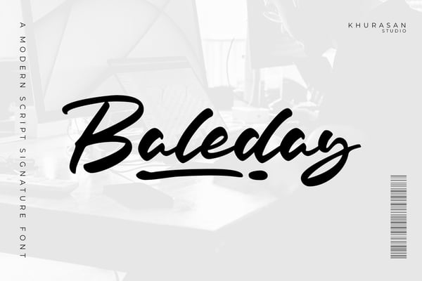 Baleday - A Modern Script Signature Font