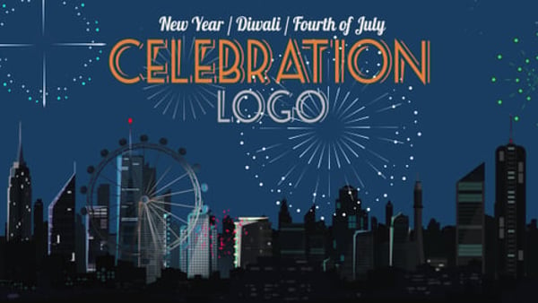 Celebration Logo - Happy New Year / Diwali / Fourth of July