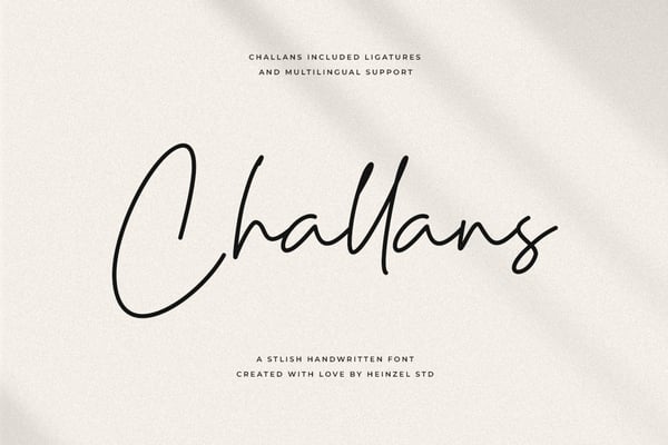 Challans | Stylish Handwritten Font