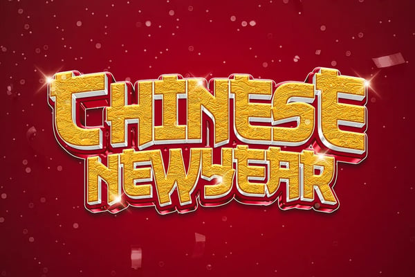 Chinese Fortune Gold Text Effect - Lunar New Year PSD Template