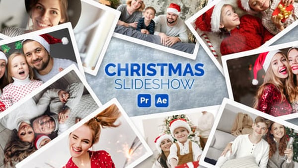 Christmas Photo & Video Slideshow for After Effects & Premiere Pro