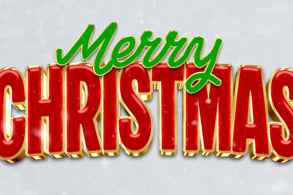 Christmas Text Effect