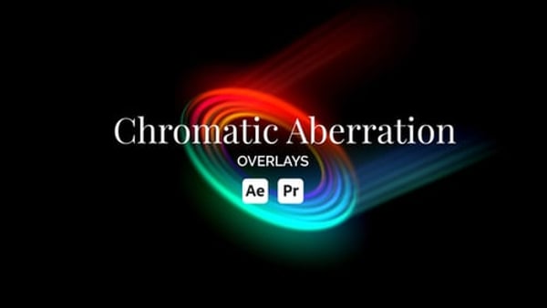 Chromatic Aberration Overlays for After Effects & Premiere Pro | Color Fringing MOGRT