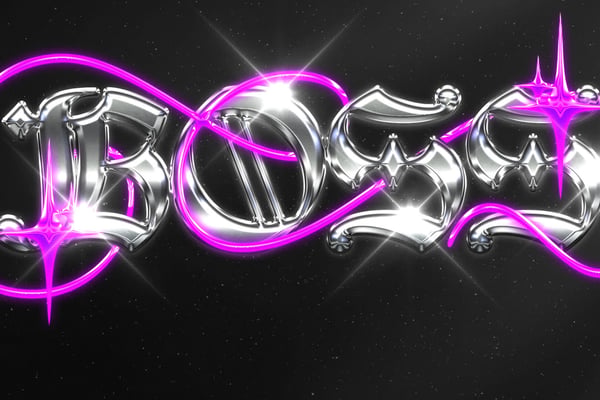 Chrome Text Effect