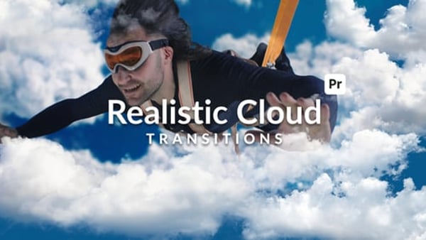 Cinematic Cloud Smoke Transitions for Premiere Pro | 12 4K MOGRT Effects