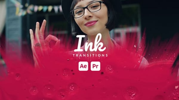 Cinematic Ink Wipe Transitions for After Effects & Premiere Pro | MOGRT