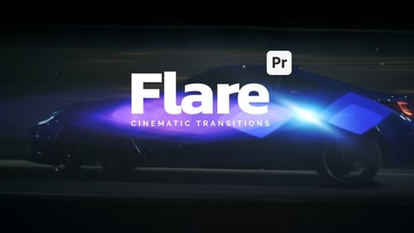 Cinematic Lens Flare Transitions for Premiere Pro – 10 Optical 4K/HD Transitions