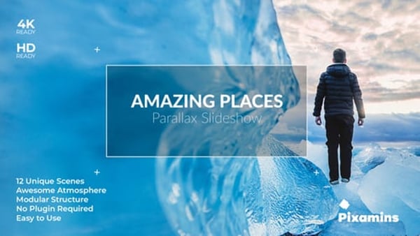 Cinematic Parallax Slideshow for After Effects — 12 Photo/Video Scenes