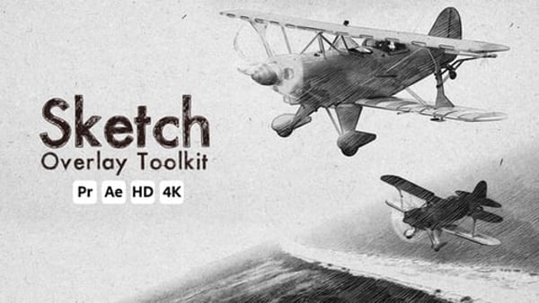 Sketch Overlay Toolkit for Premiere Pro and After Effects – Hand-Drawn Pencil & Paper Effects