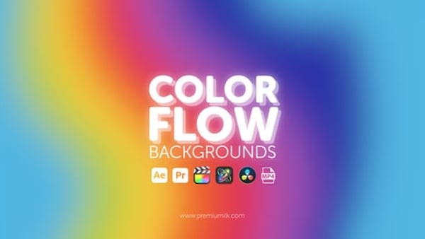 Color Flow Backgrounds – Smooth Abstract Gradients and Modern Motion Design