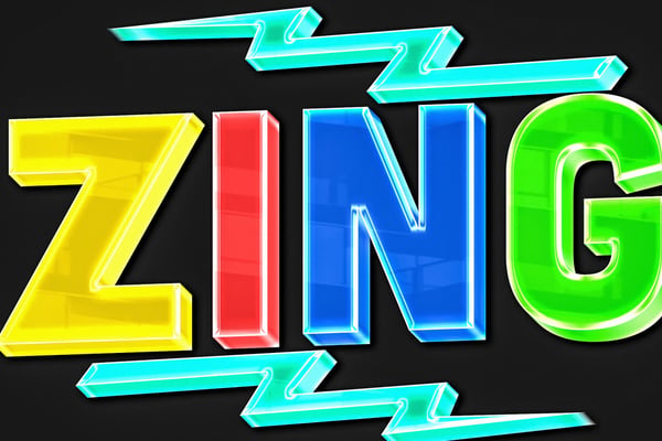 Colorful Glass Text Effect