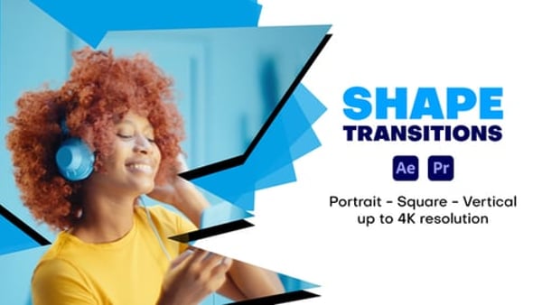 Colorful Shape Transitions for After Effects & Premiere Pro – MOGRT Animation Pack