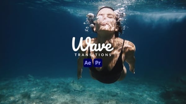 Colorful Wave Transitions for After Effects & Premiere Pro | MOGRT