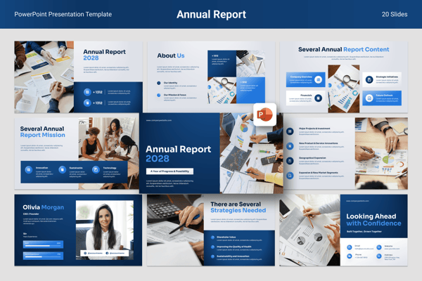 Company Annual Report PowerPoint Template