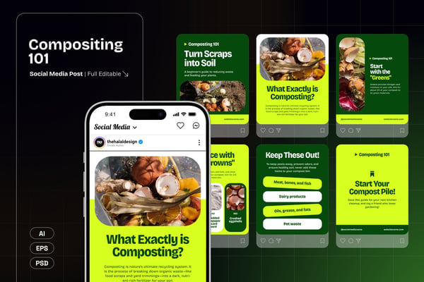 Compositing 101 Instagram Social Media Post