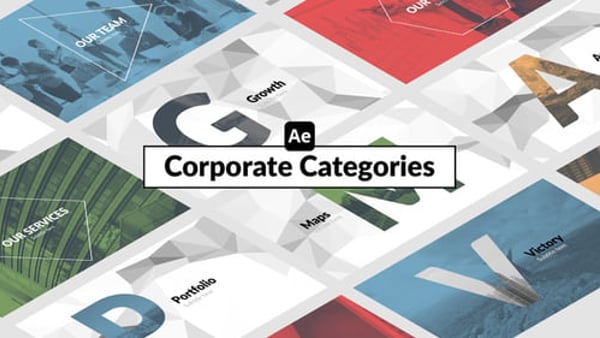 Corporate Categories - Clean Business Section Divider Animation Template