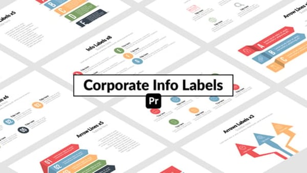 Corporate Info Labels for Premiere Pro - Clean Business Callout Titles Animation Template