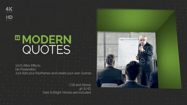 Corporate Modern Quotes – Inspirational Text Titles for After Effects